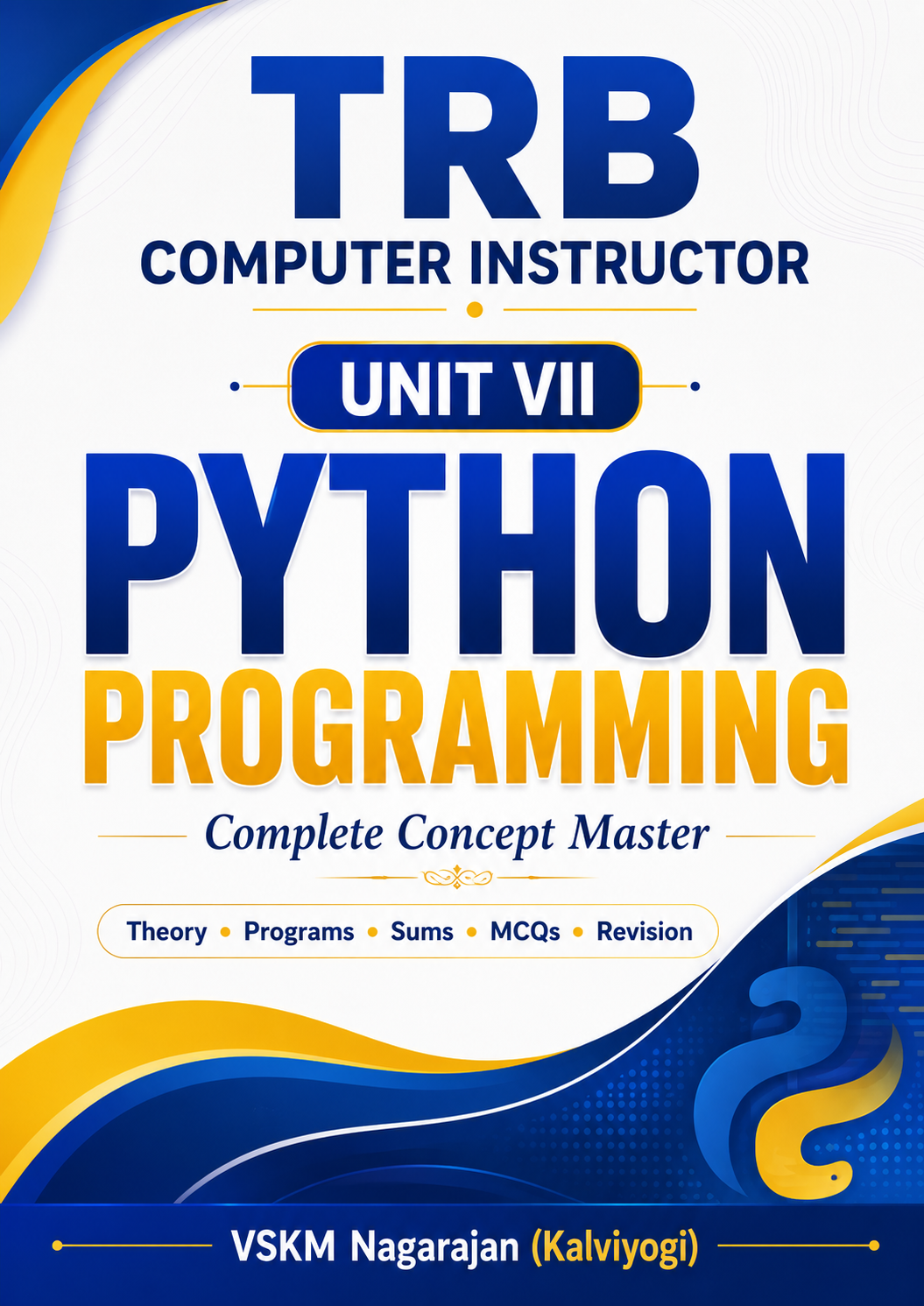 Unit VII: Python Programming